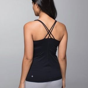 Lululemon athletica Black Strappy Tank (size 6)